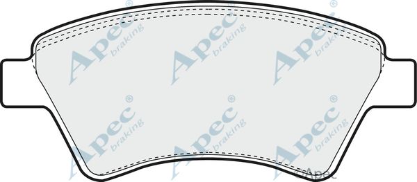 APEC BRAKING stabdžių trinkelių rinkinys, diskinis stabdys PAD1306